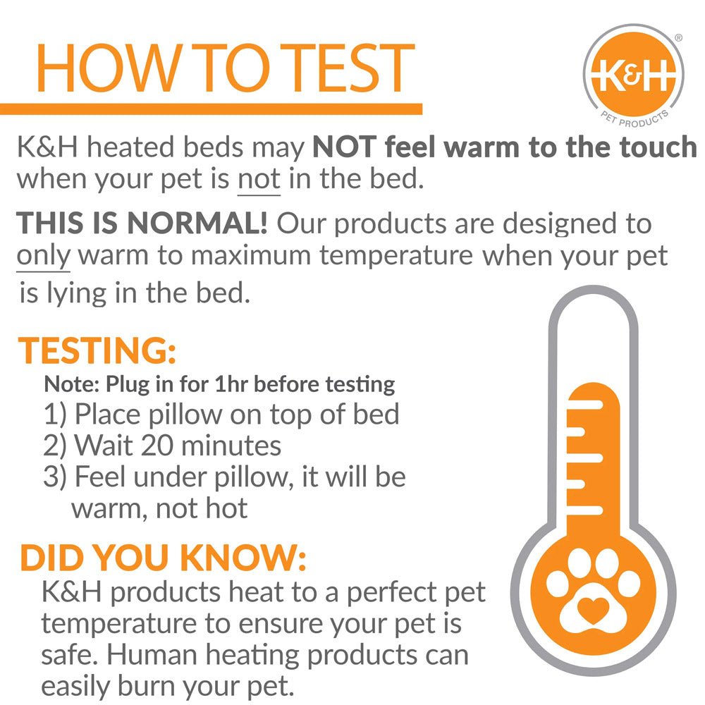 K&H Thermo-Kitty Mat Heated Cat Bed – Indoor Reversible Heated Cat Mat, Low-Wattage, Machine Washable, Cozy Nap Pad