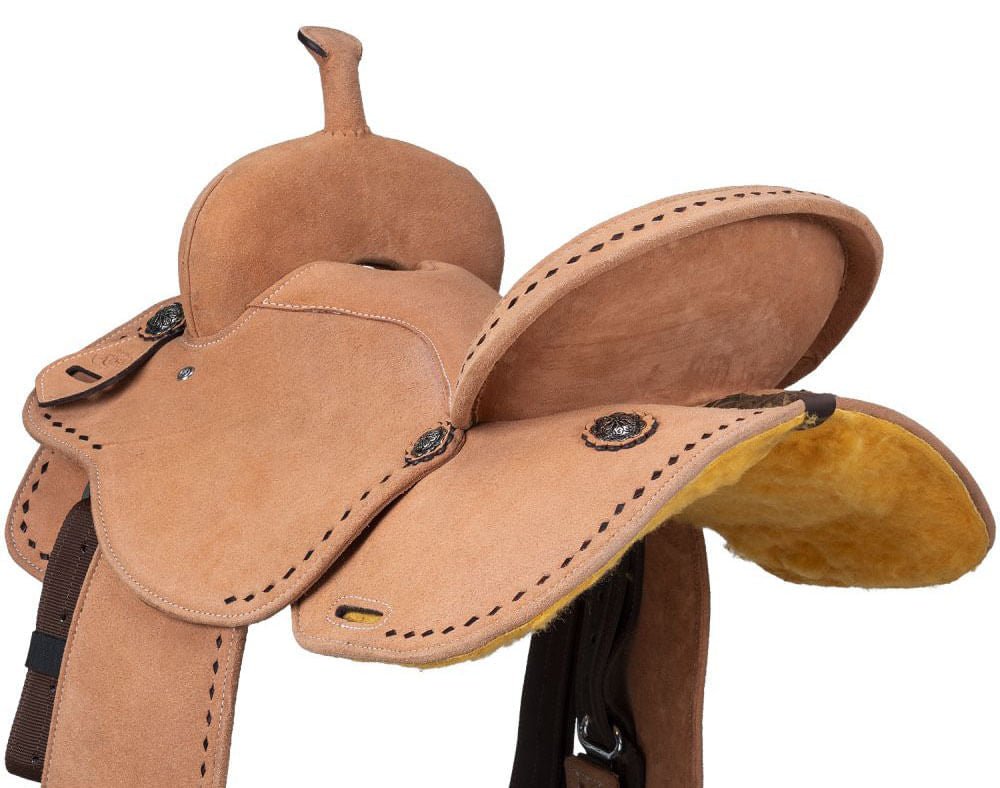 King Series Youth Stratford Suede Barrel Saddle by Royal King