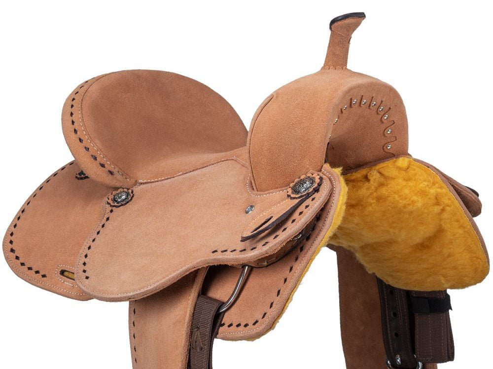 King Series Youth Stratford Suede Barrel Saddle by Royal King