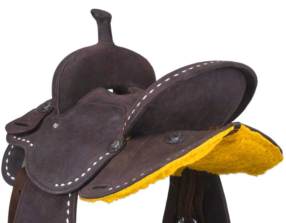 King Series Youth Stratford Suede Barrel Saddle by Royal King