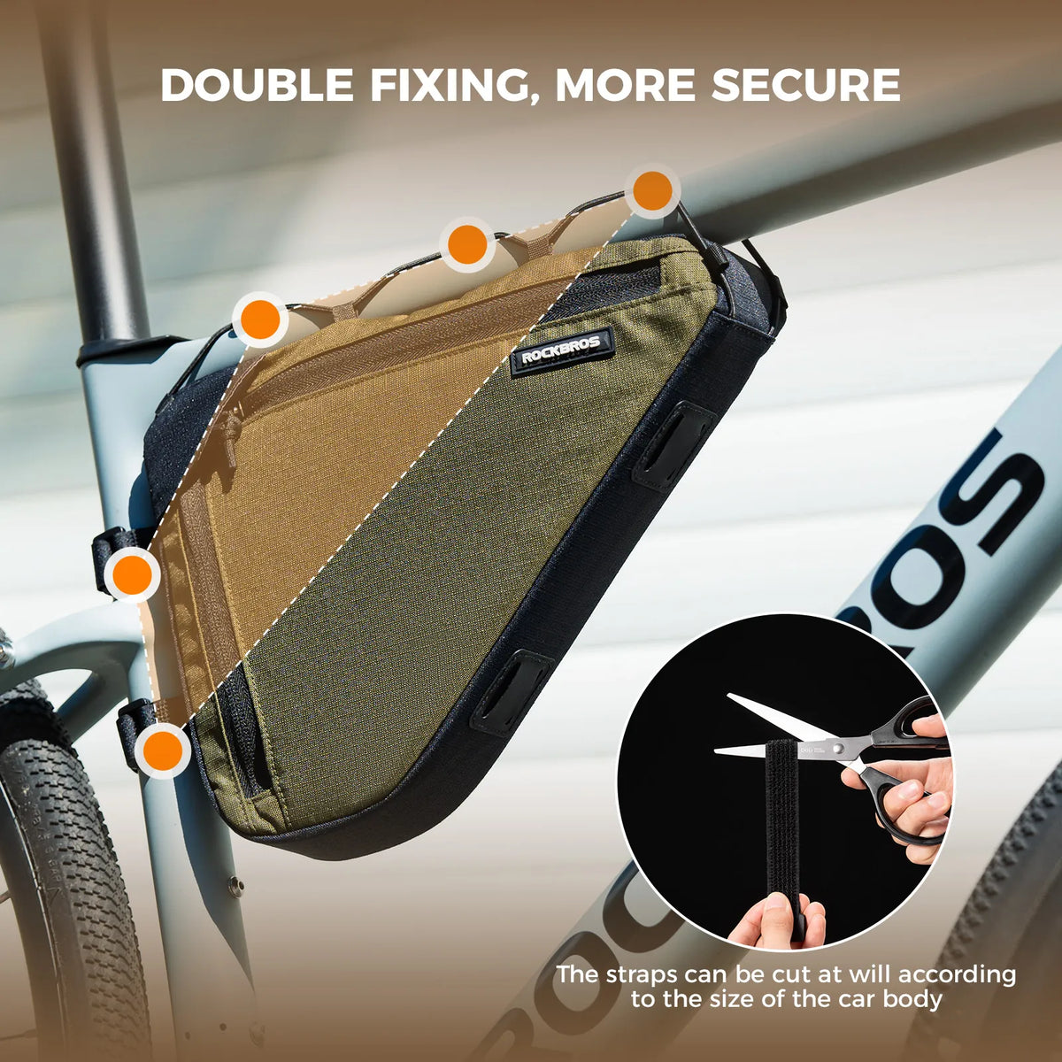 Large Capacity Bike Triangle Bag-1.5L