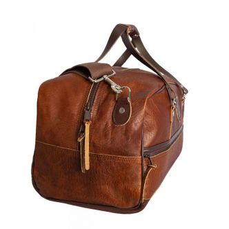 Bison Leather Weekender Duffel