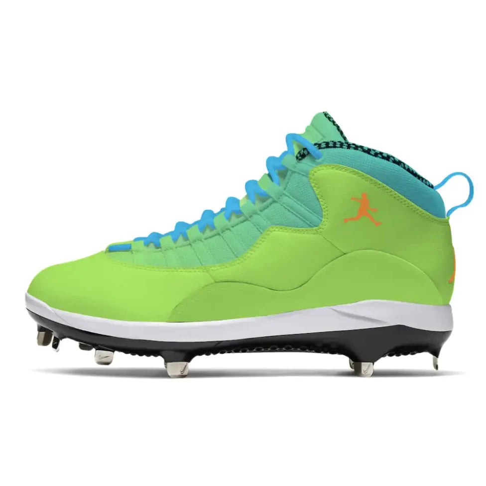 "Limeade” Jordan 10 Retro Cleats