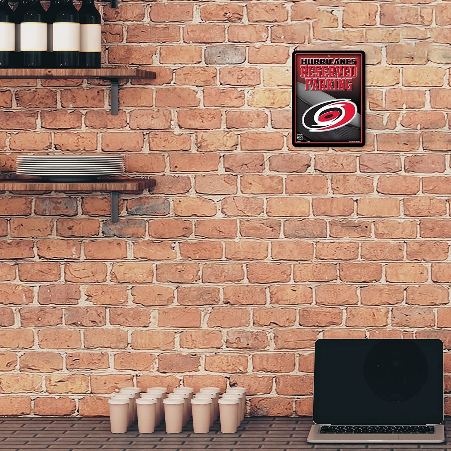 Carolina Hurricanes Metal Parking Novelty Wall Sign 8.5 x 11 Inch