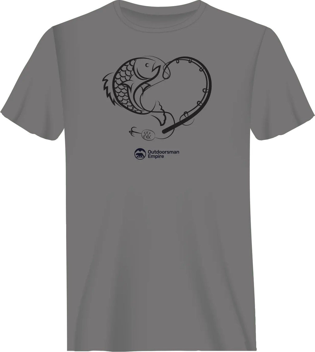Fishing Heart Man T-Shirt