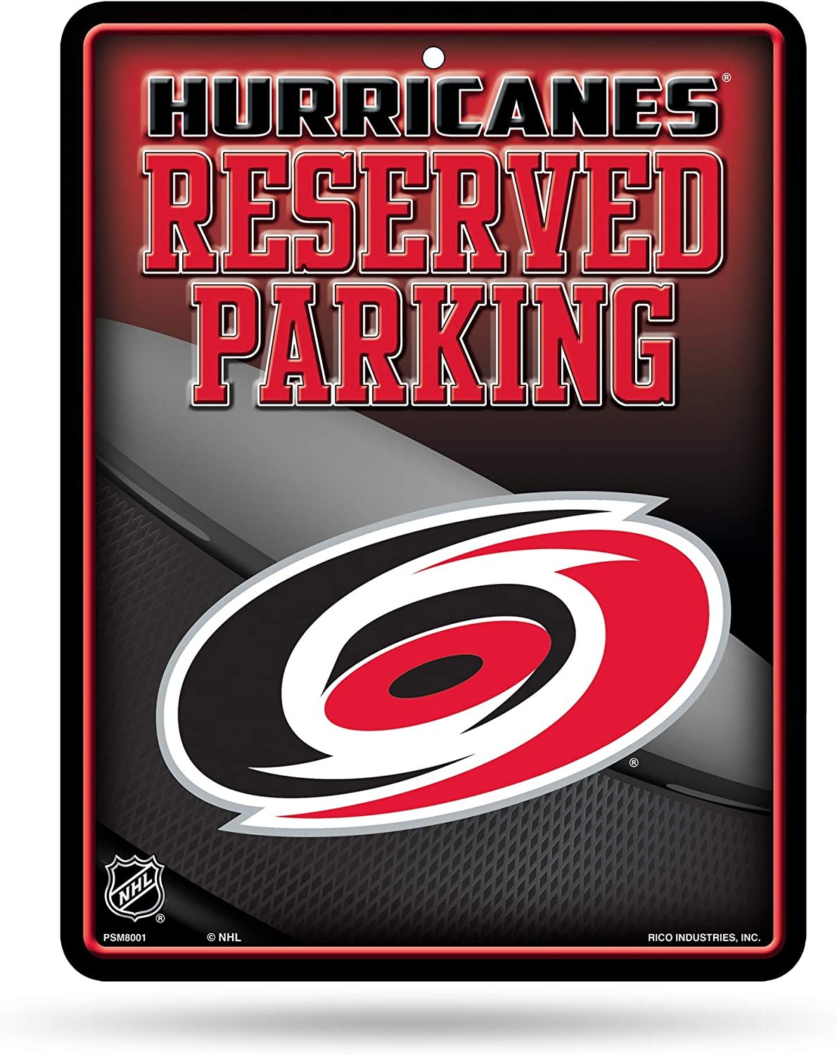 Carolina Hurricanes Metal Parking Novelty Wall Sign 8.5 x 11 Inch