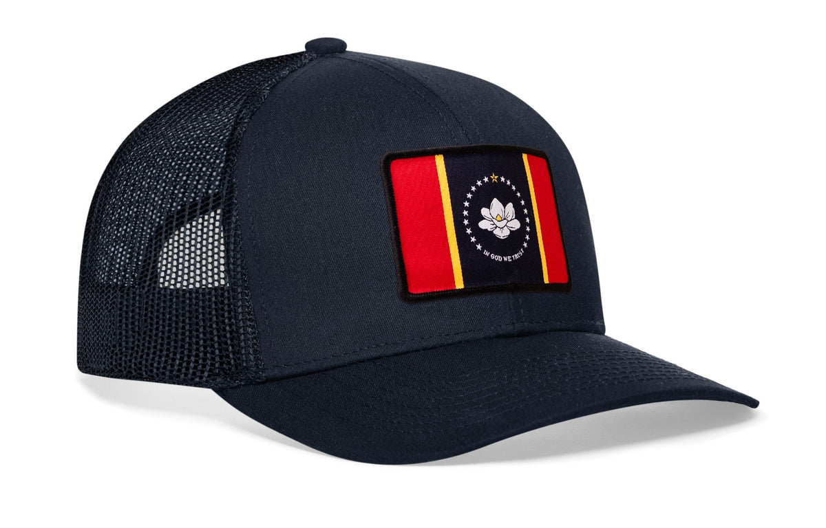 Mississippi Flag Trucker Hat  |  MS Snapback