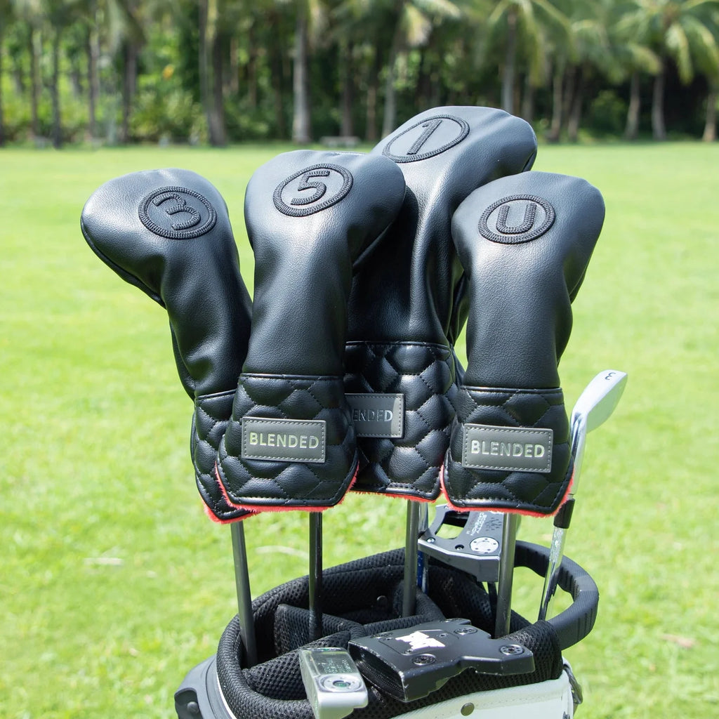 Modern Hex Headcover Set – Driver, 3 Wood, 5 Wood & Hybrid