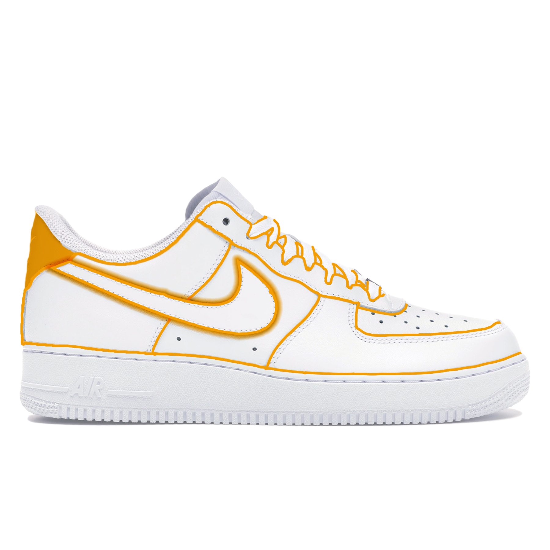 "Neon Lines" Nike Air Force 1 Low Shoes