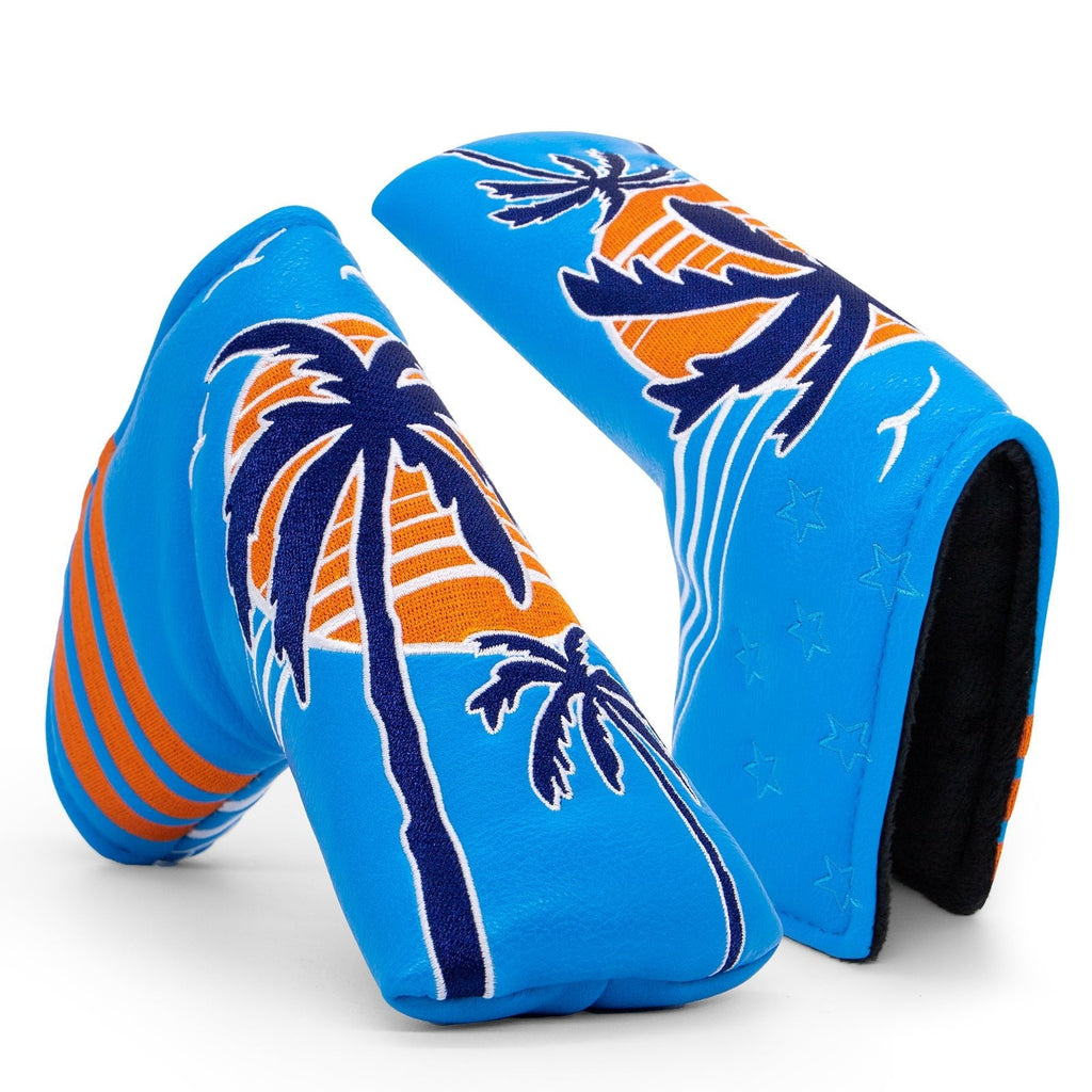 Neon Sunset Palms Headcovers