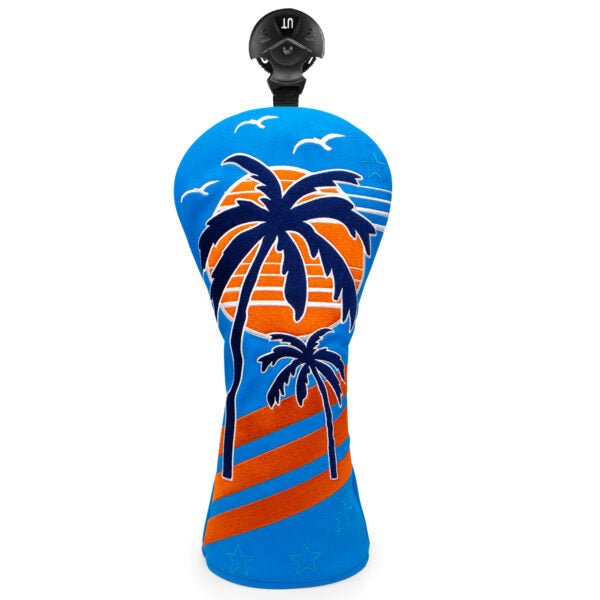 Neon Sunset Palms Headcovers