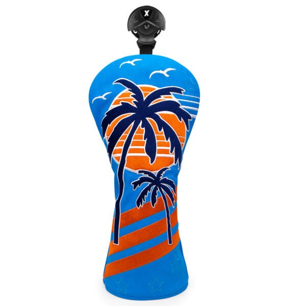 Neon Sunset Palms Headcovers