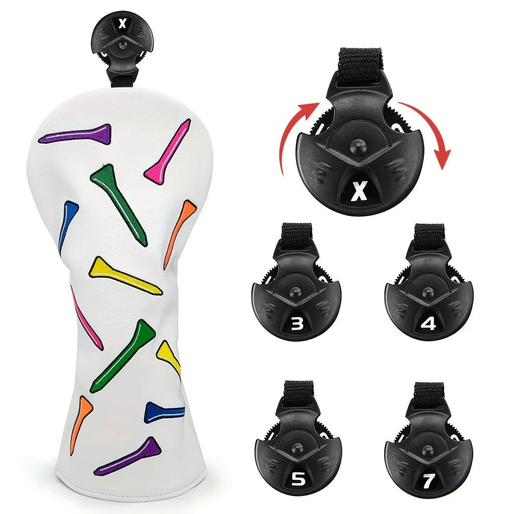 Neon Tees PU Leather Golf Head Covers