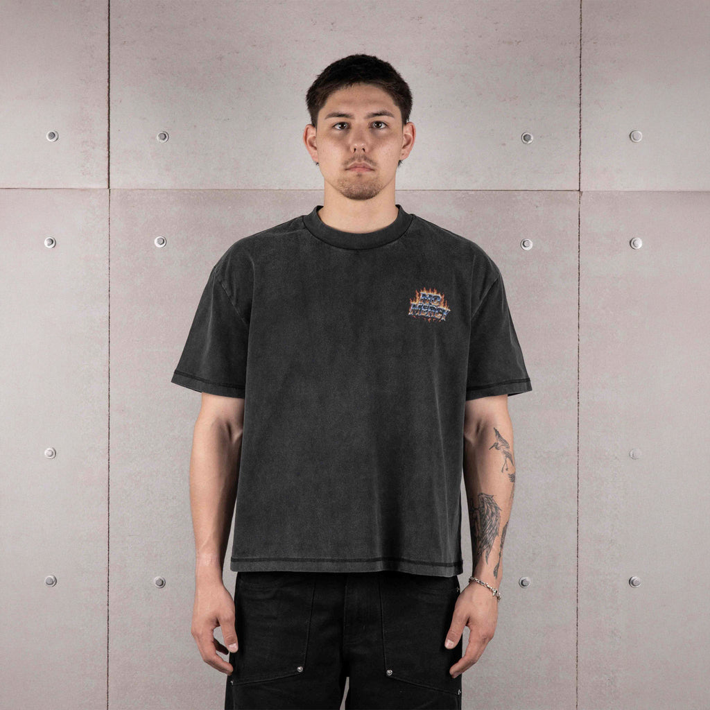 Commons No Mercy Fire and Ice Tee Vintage Black