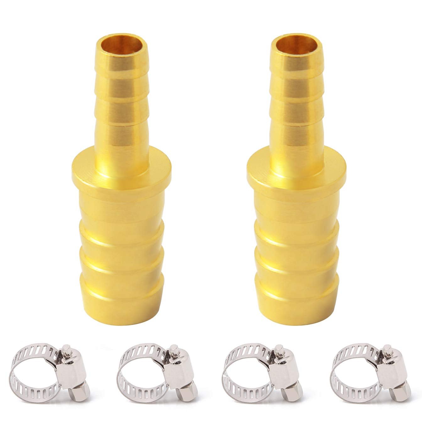 Novritsch ↔ ExFog Tubing Adapter – Stainless Steel Hose Barb Reducer (5/16” to 3/16”) – Pack of 2