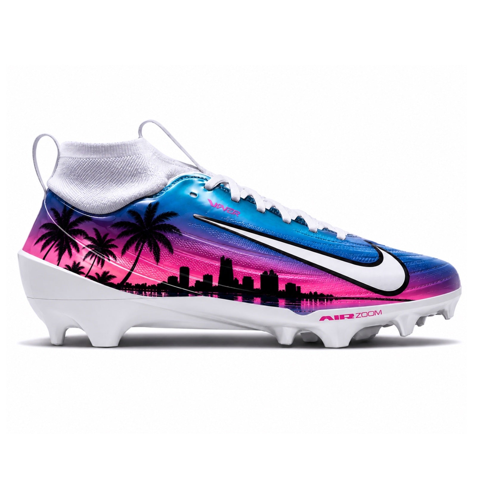 "Ocean Drive” Nike Vapor Pro 1 Football Cleats