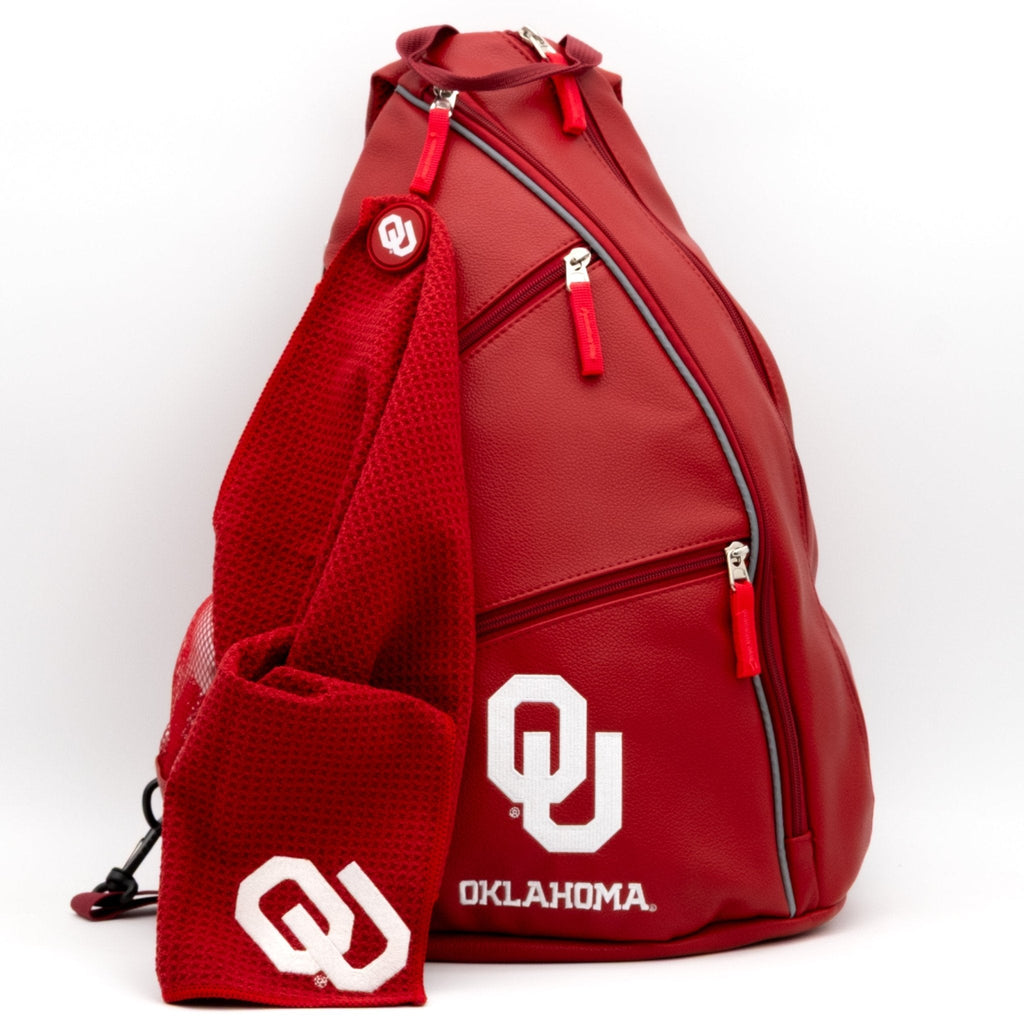 Oklahoma Sooners PU Leather Backpack