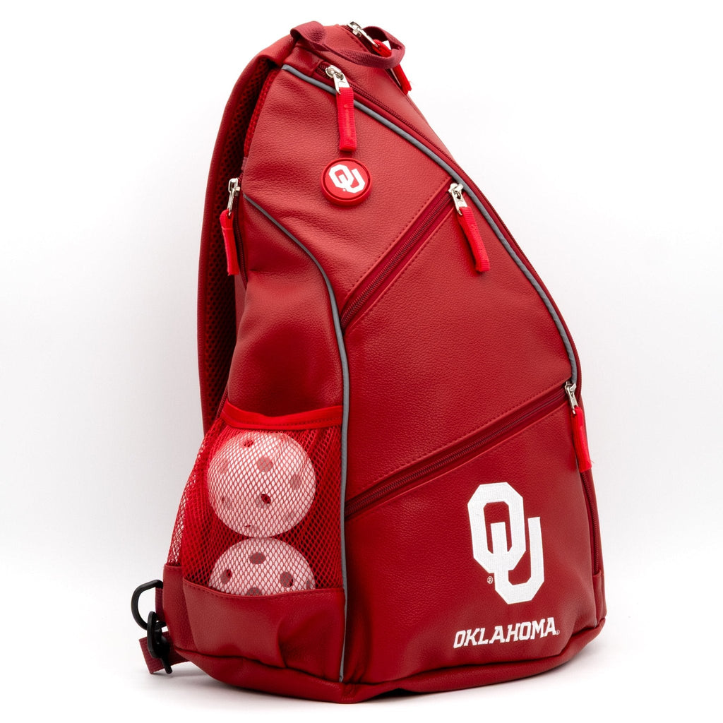 Oklahoma Sooners PU Leather Backpack