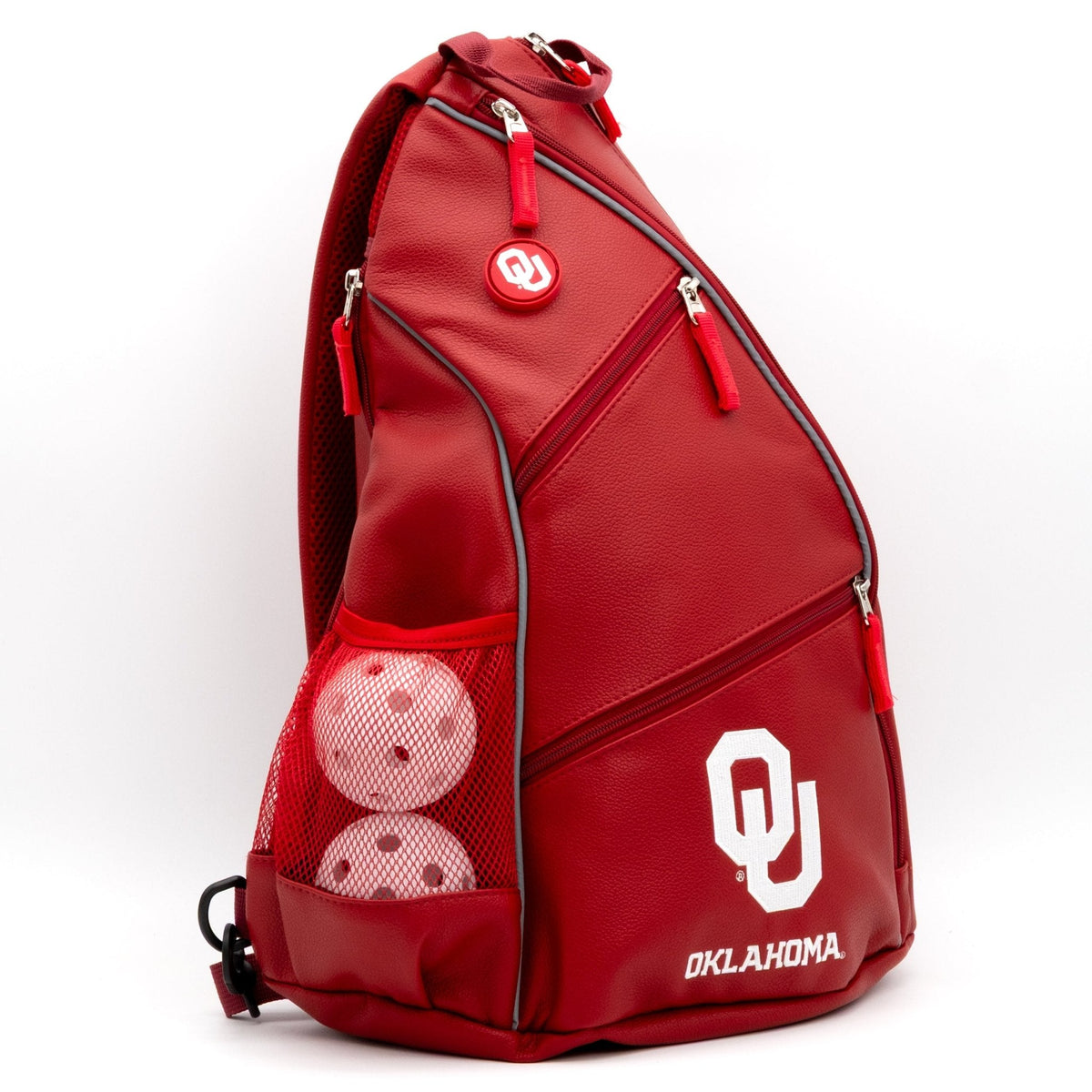 Oklahoma Sooners PU Leather Backpack