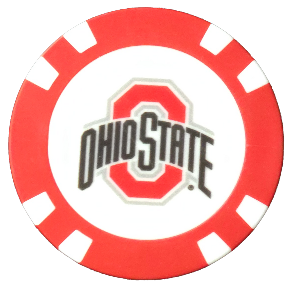 Officially Licensed Ohio State Buckeyes Poker Chip Ball Marker
