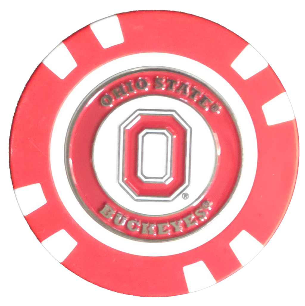 Officially Licensed Ohio State Buckeyes Poker Chip Ball Marker