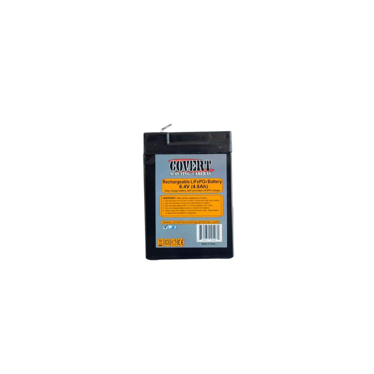 Covert 6.4V LiFePO4 Rechargeable Battery