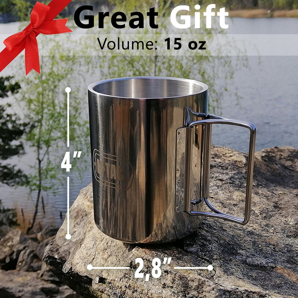 M-Tac Thermo Mug with Folding Handle 15oz