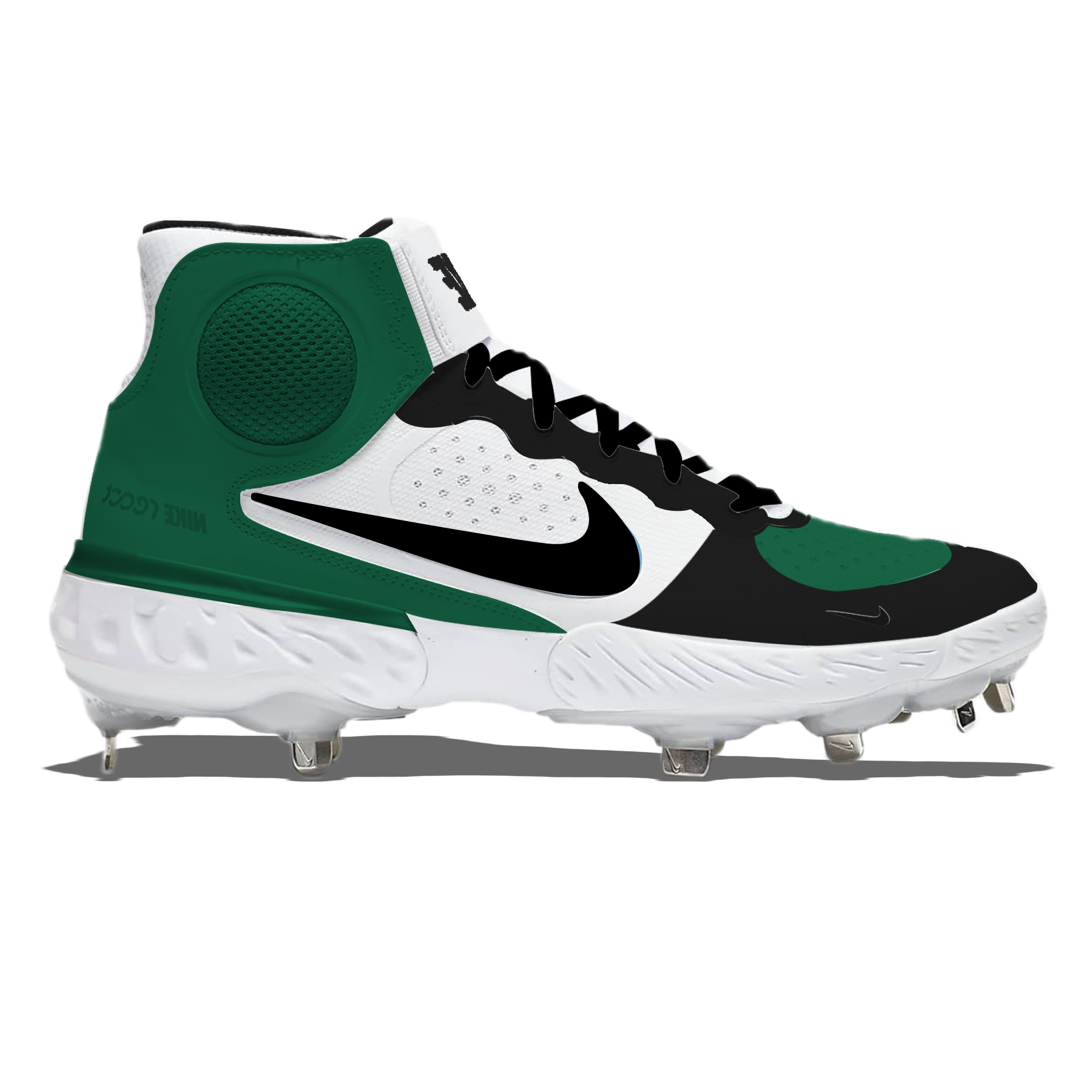 "Pine Green" Nike Alpha Huarache Elite 3 Mid Cleats