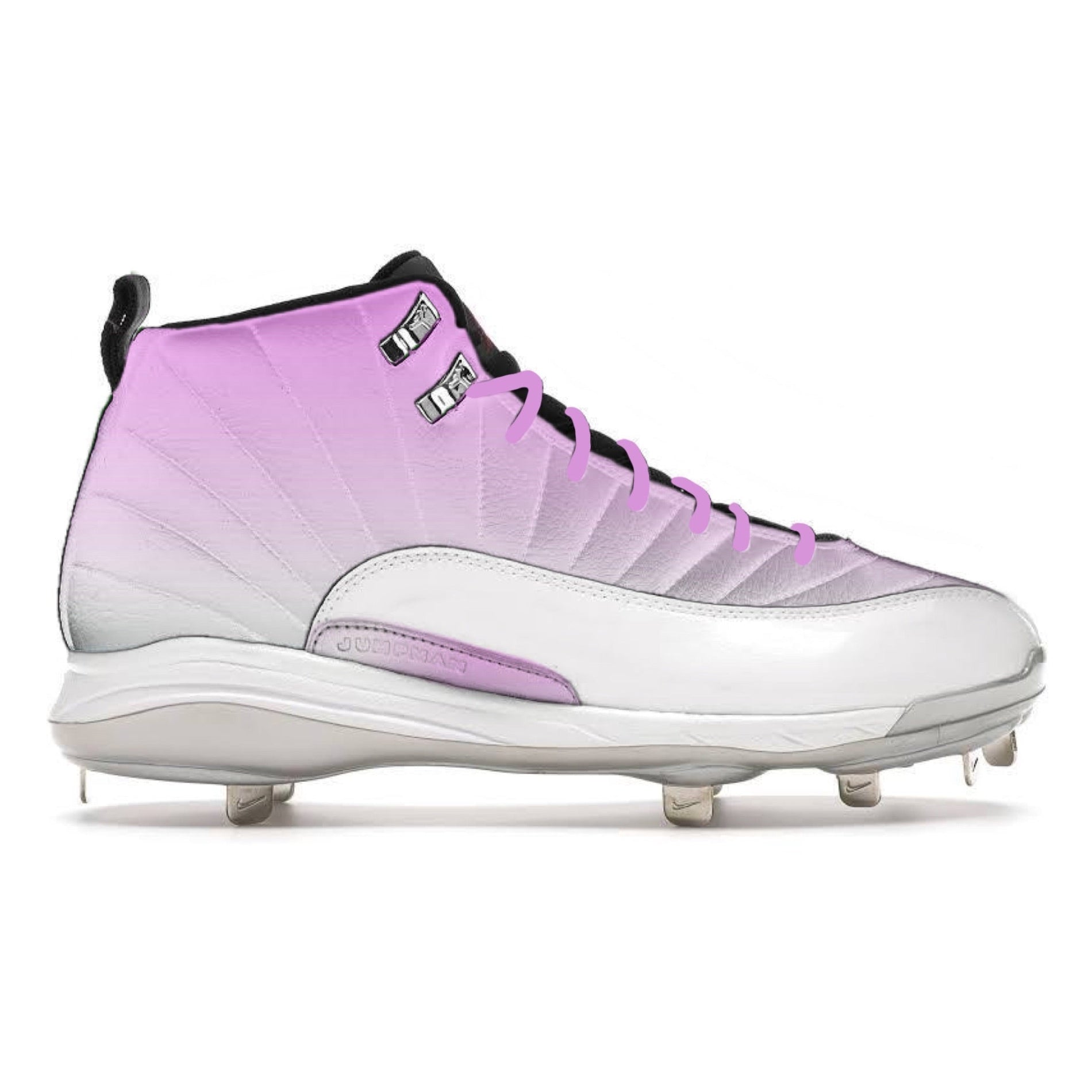 "Pink Fade" Jordan 12 Retro Cleats