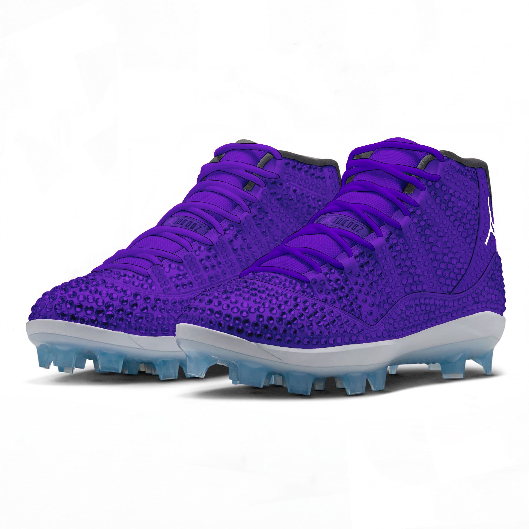 "Purple Crystals" Jordan 11 Retro MCS Cleats