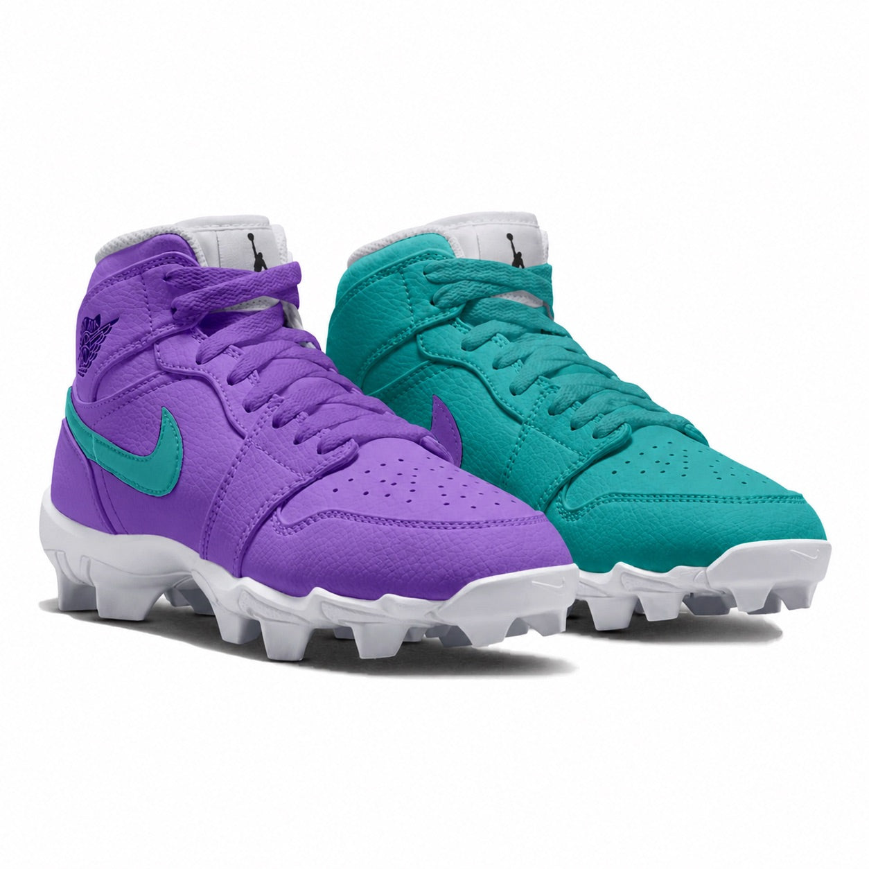 "Purple Tide Mismatch" Jordan 1 Kids' Multisport Cleats