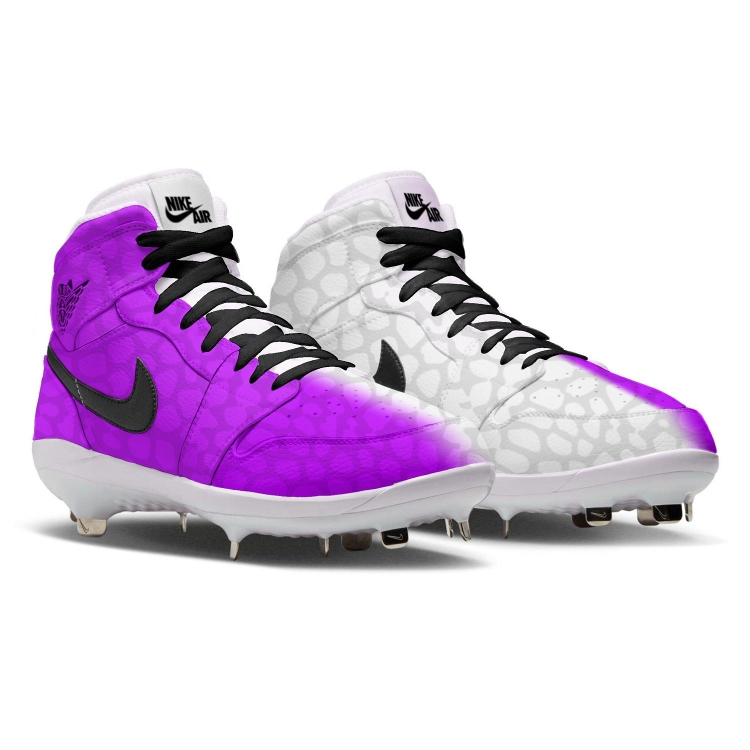 "Purple Venom Split" Jordan 1 Retro Cleats