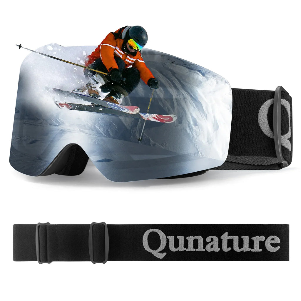 Frameless Anti-fog Ski Goggles with UV400 Protection for Men & Women