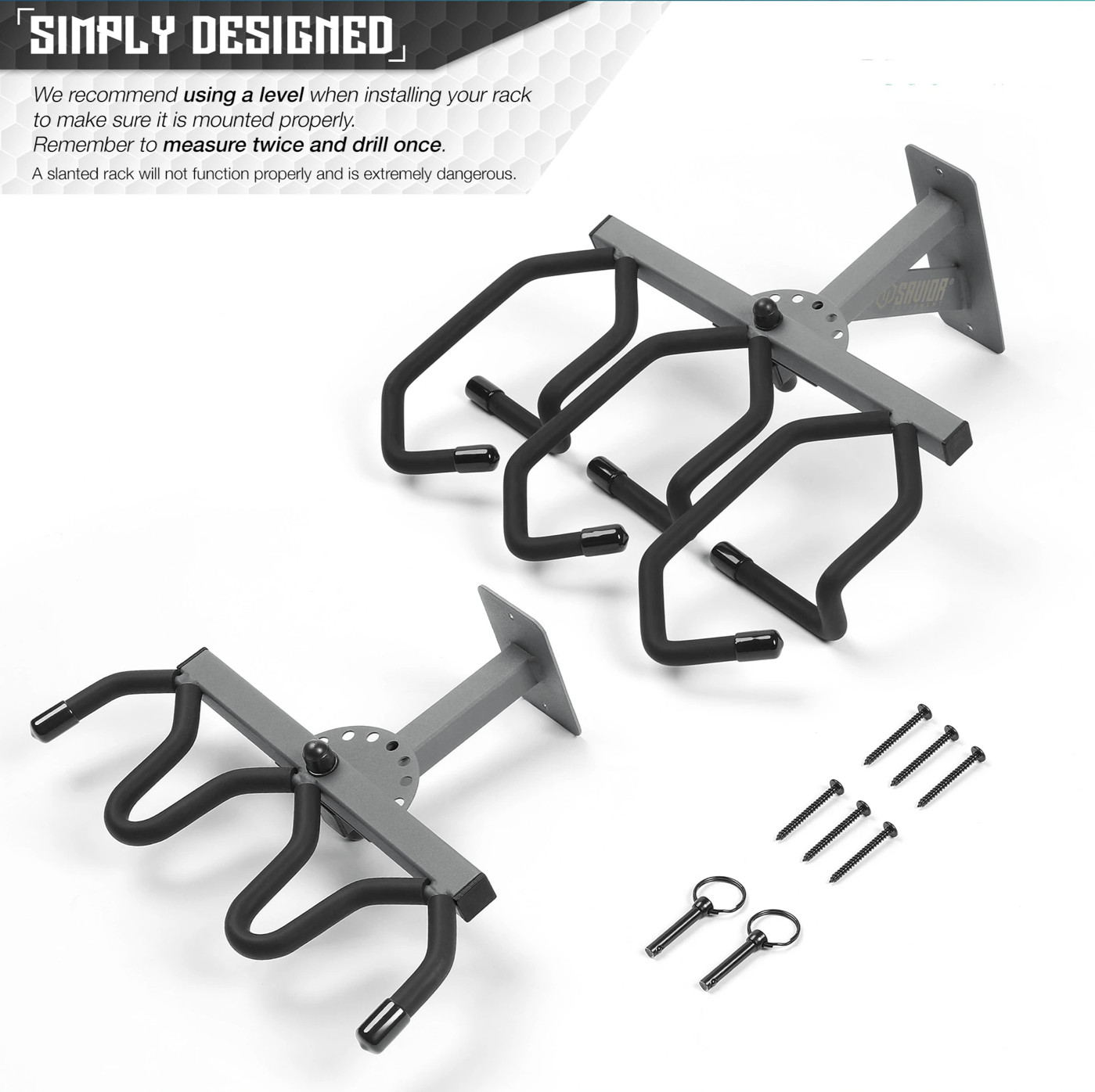 3 Slot Adjustable Wall Rack