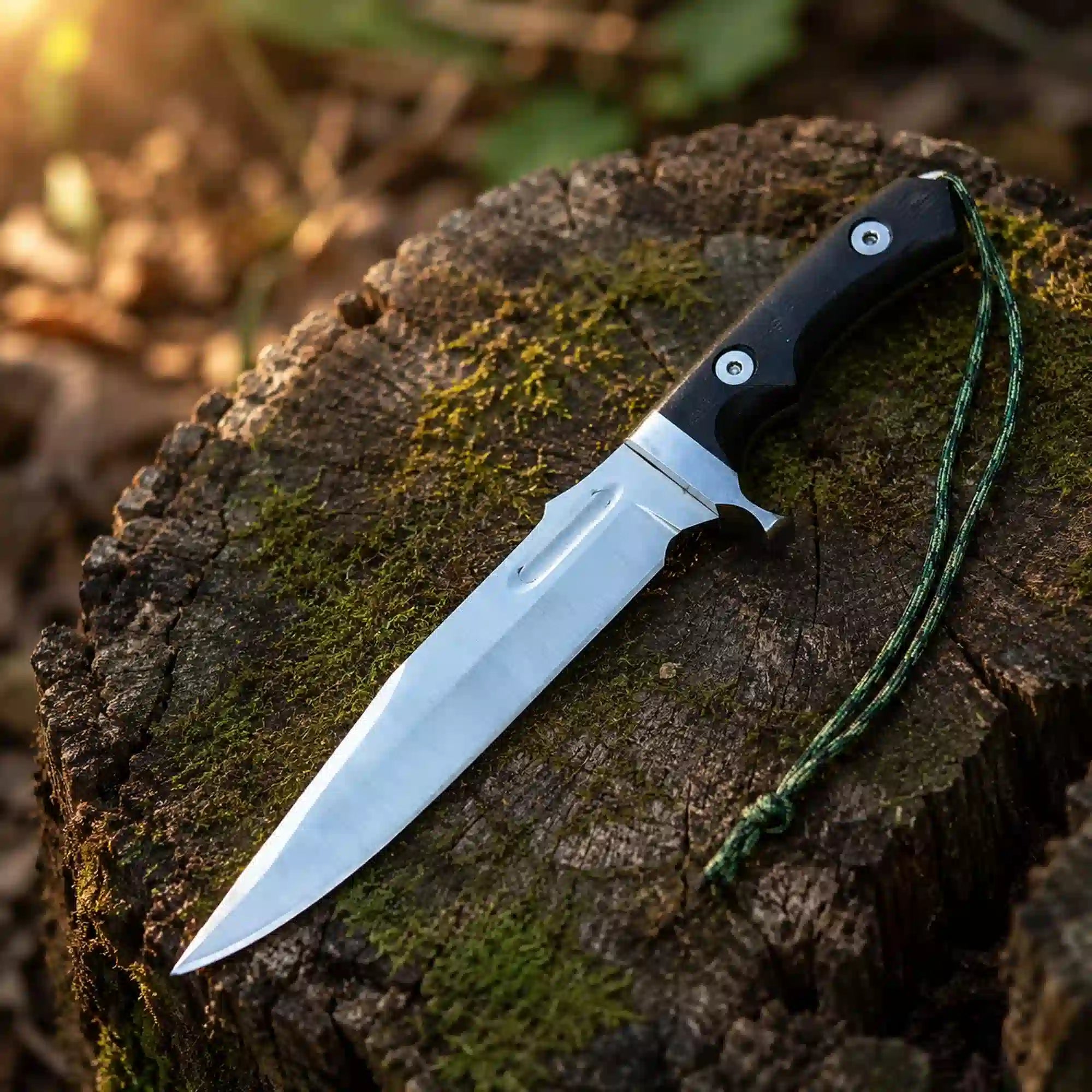Rambo V Last Blood Replica Bowie Knife – 14" D2 Blade, Micarta Handle
