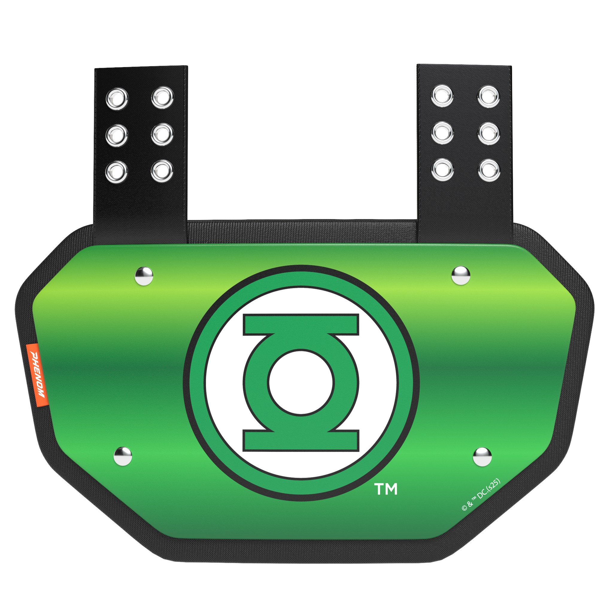 Phenom Elite Football Back Plate - Green Lantern