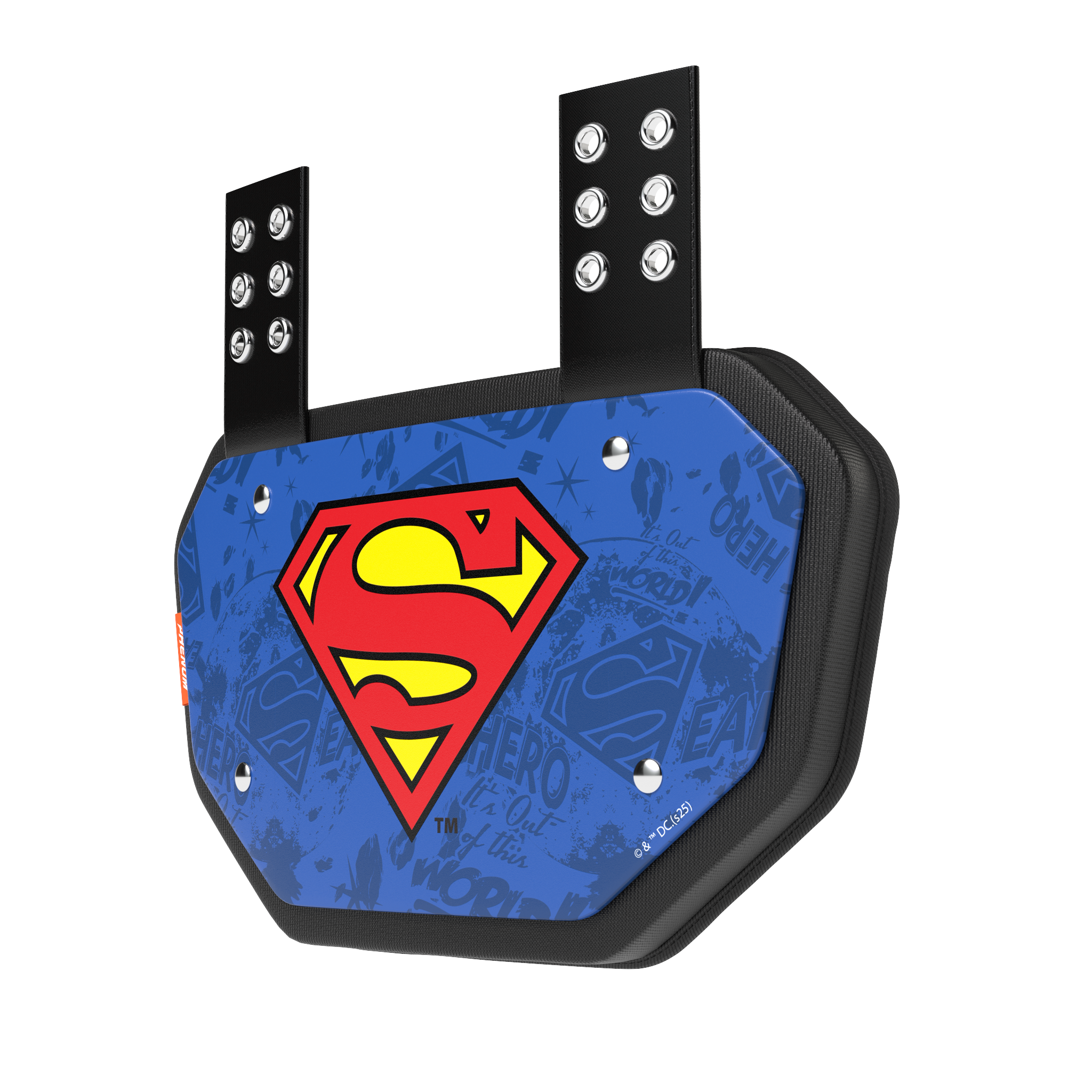 Phenom Elite Football Back Plate - Superman