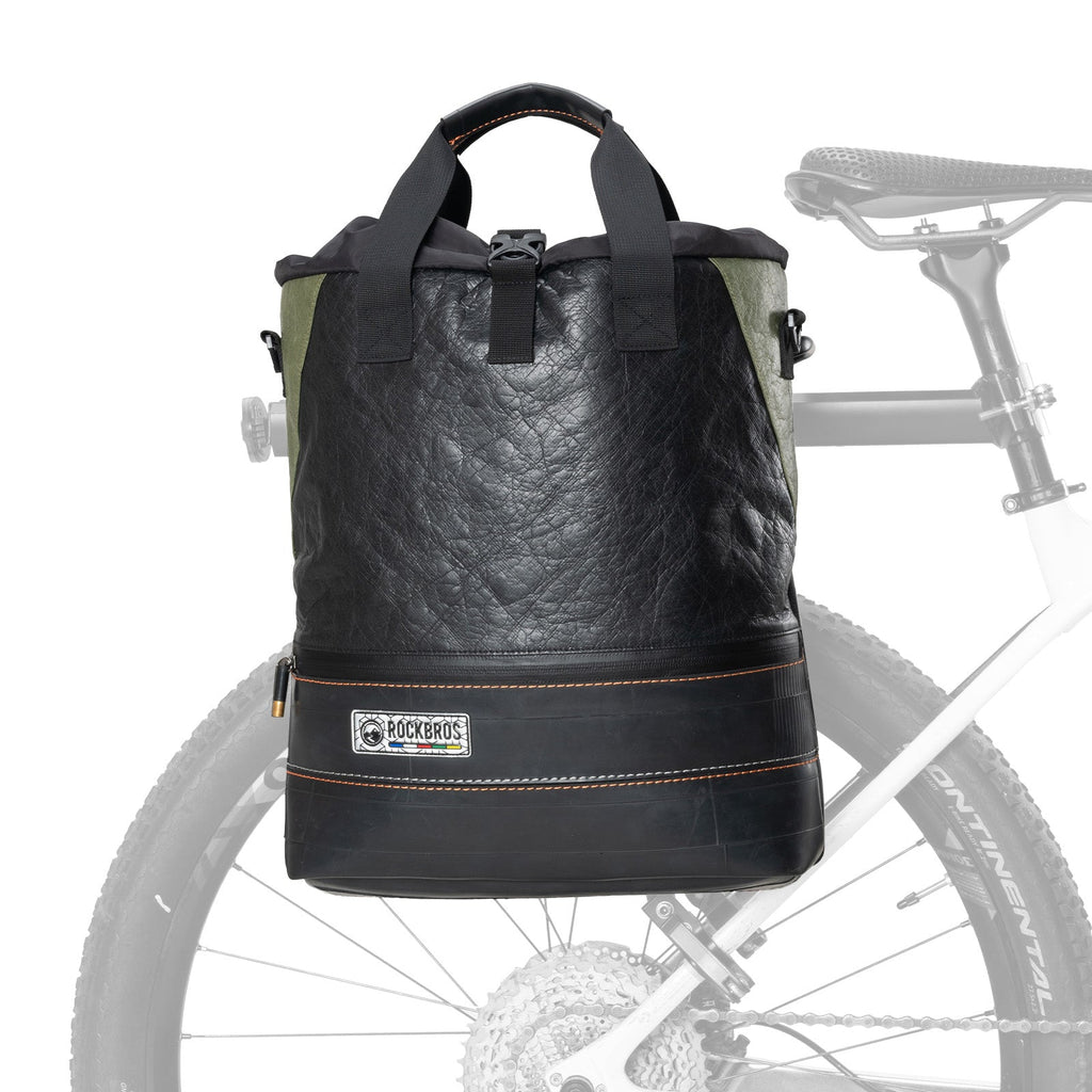 ROAD TO SKY Recycled Tire Bike Panniers - 12L