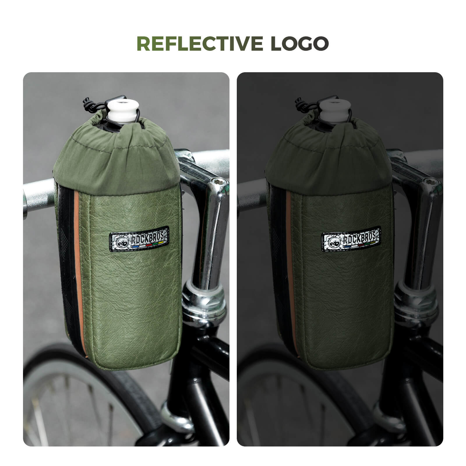 ROAD TO SKY Recycled Tire Bike Water Bottle Bag - 0.8L