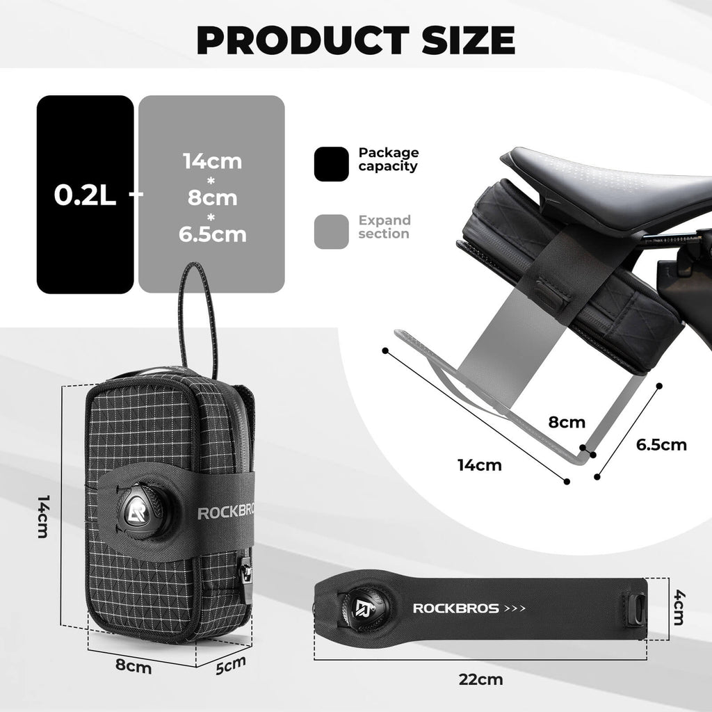Saddle Bag with Bottle Holder - 0.8L