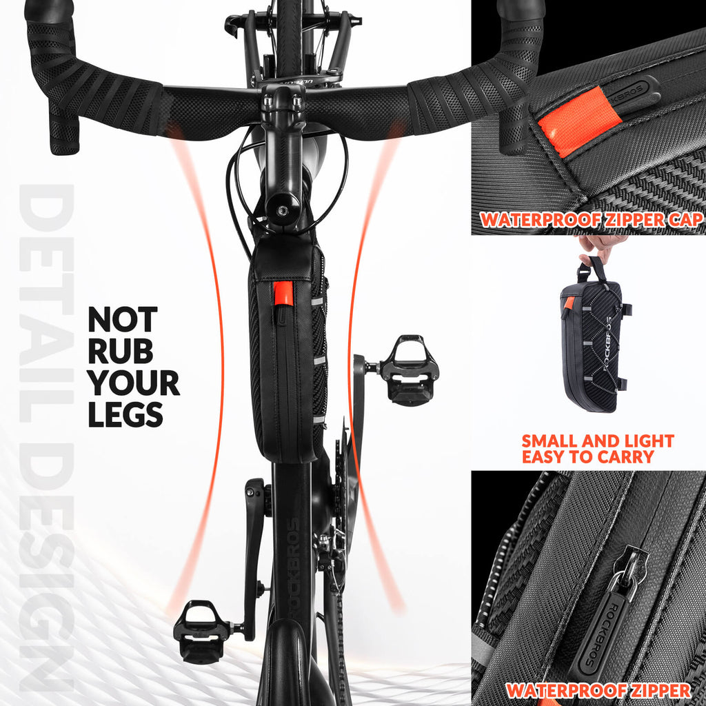 Top Tube Bike Bag with Side Drawstring - 1L