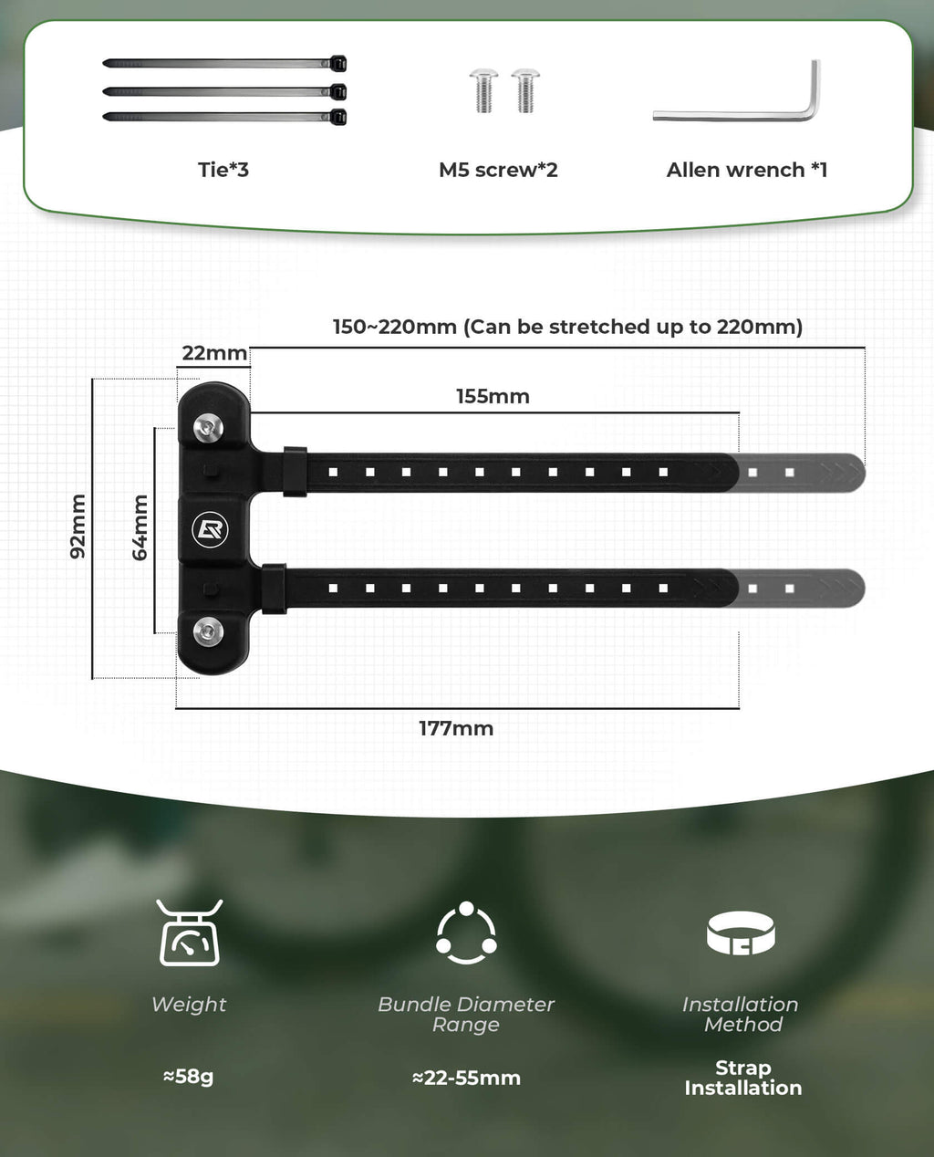 Bike Bottle Cage Mount Adapter
