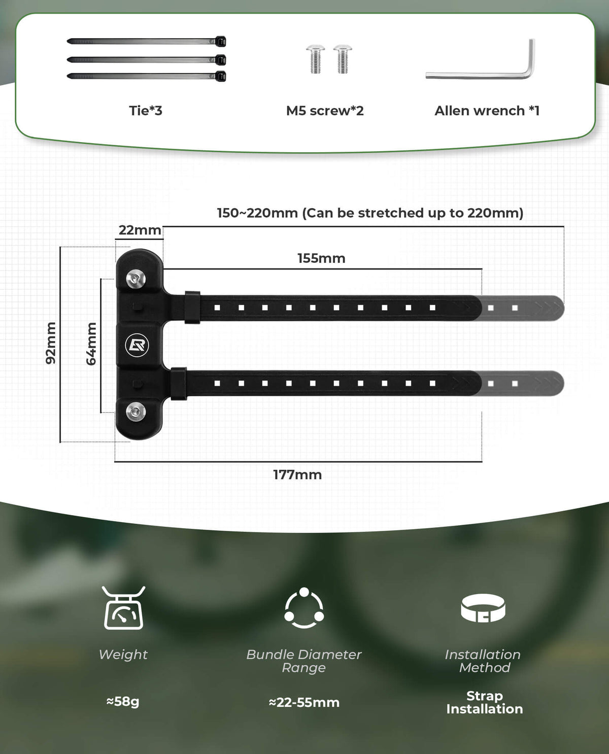 Bike Bottle Cage Mount Adapter