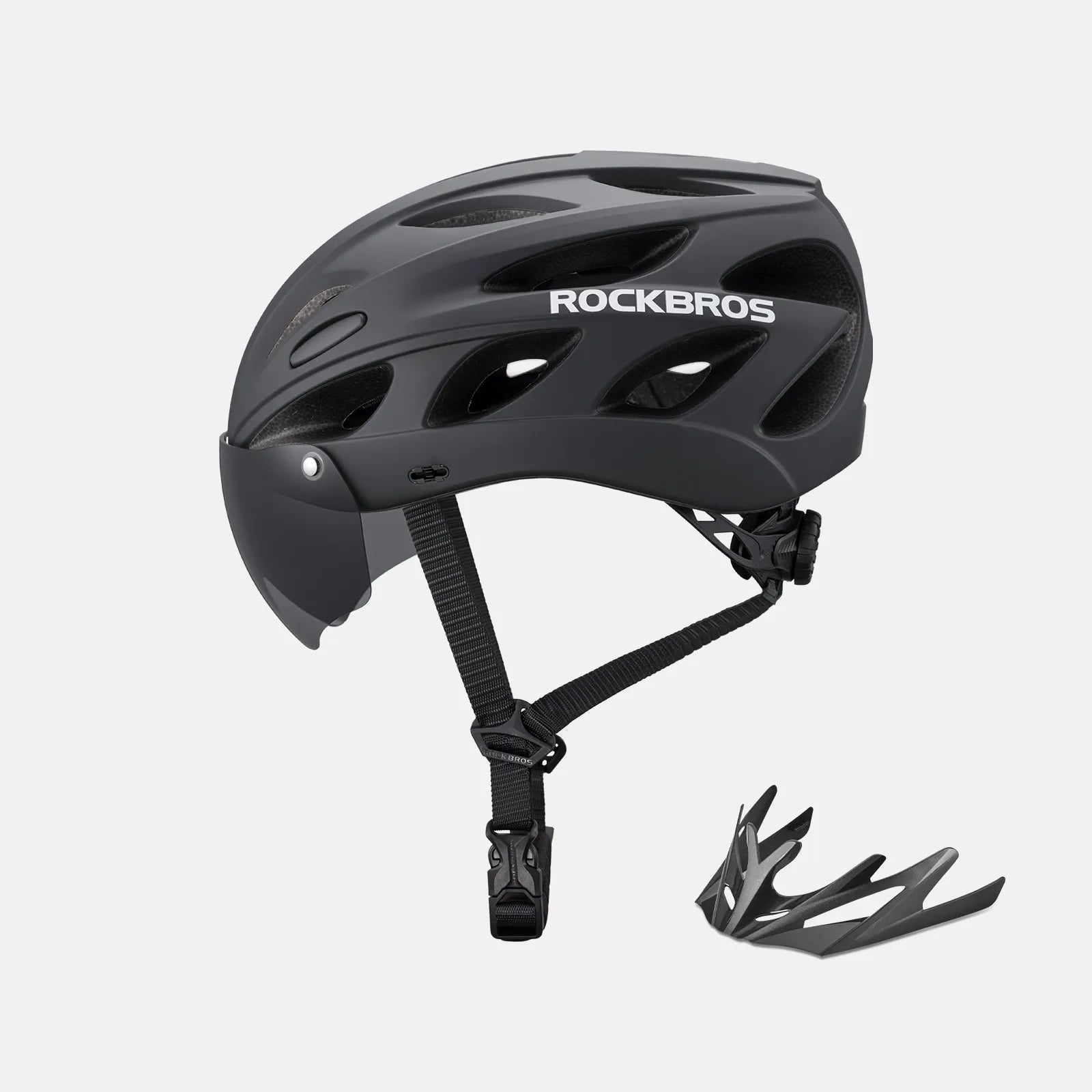 Pottier Bike Helmet with Visor and Goggles