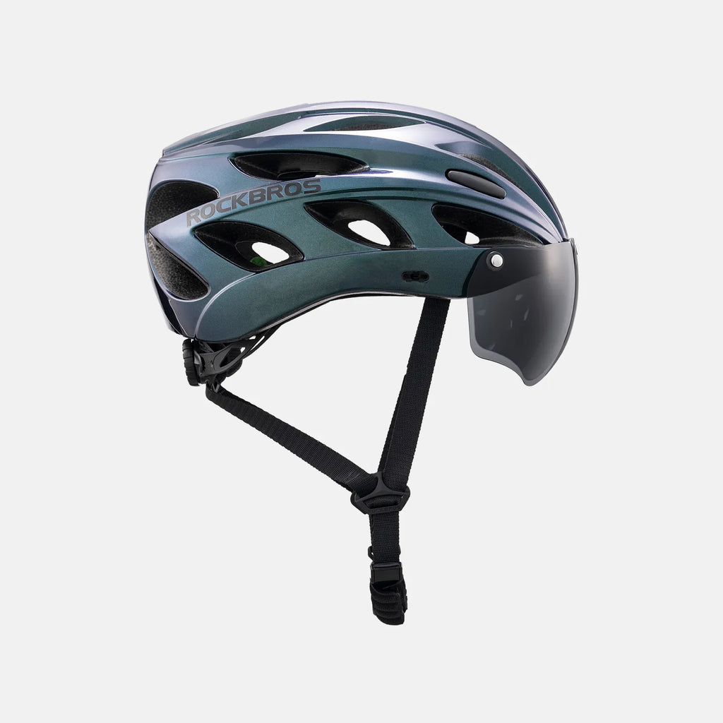 Pottier Bike Helmet with Visor and Goggles