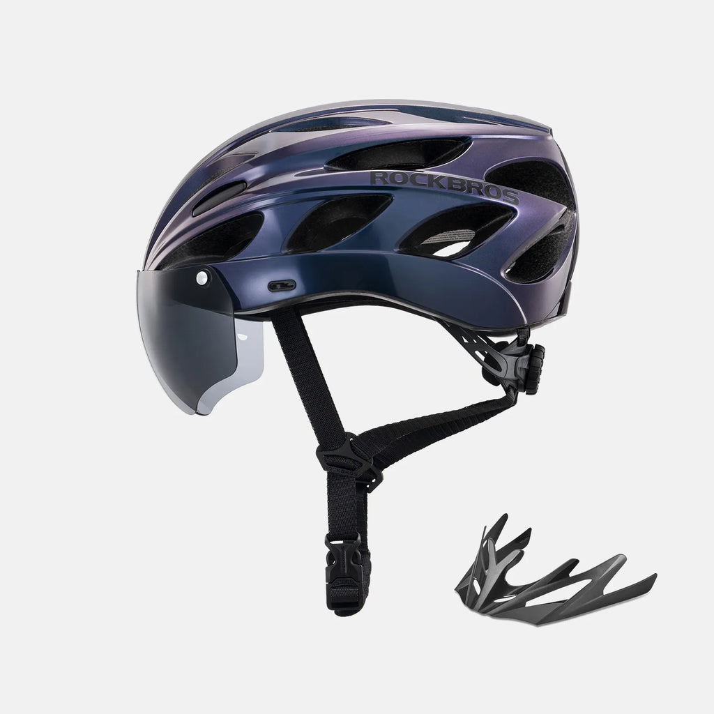 Pottier Bike Helmet with Visor and Goggles