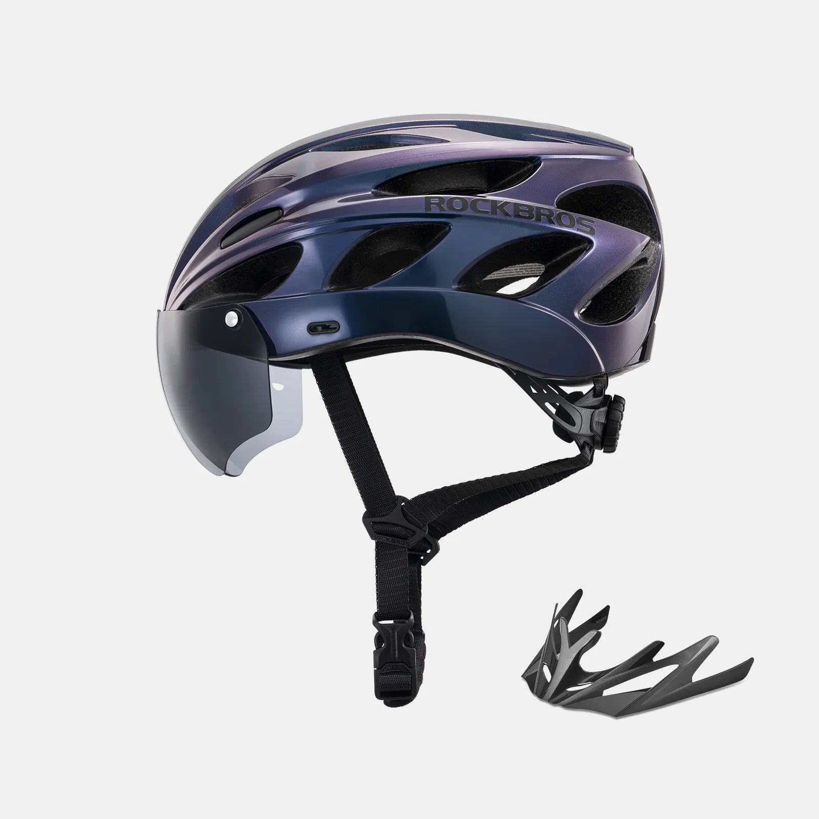 Pottier Bike Helmet with Visor and Goggles