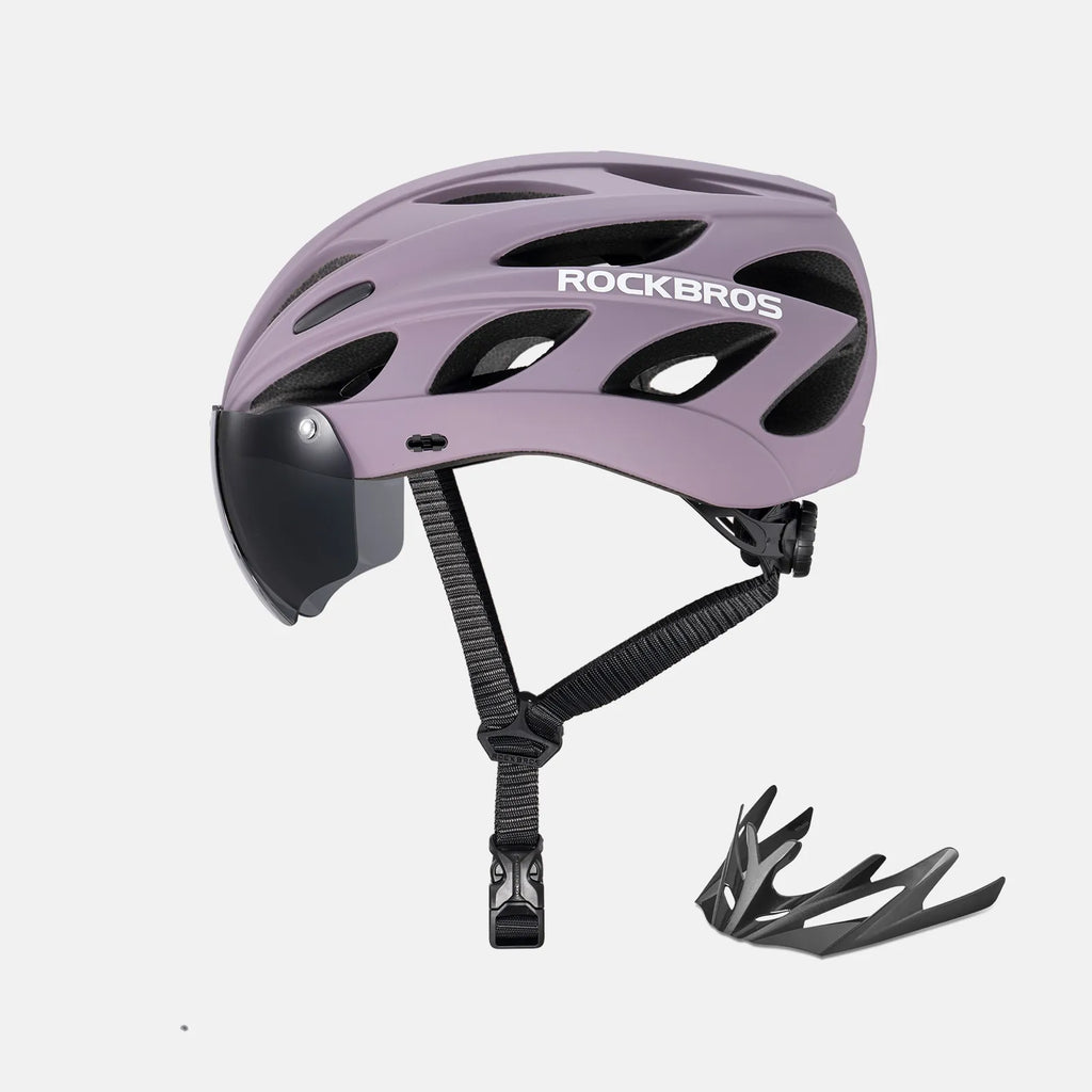 Pottier Bike Helmet with Visor and Goggles