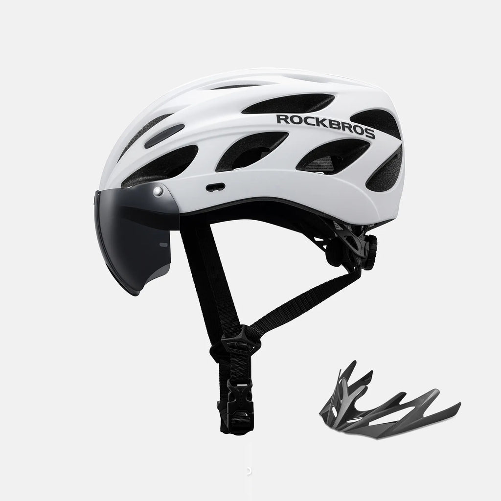 Pottier Bike Helmet with Visor and Goggles