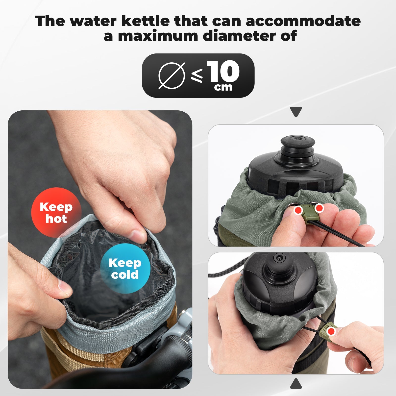 Bike Water Bottle Bag - 1.2L